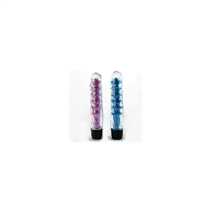 Vibrador de Silicona texturizada morado miniatura 3